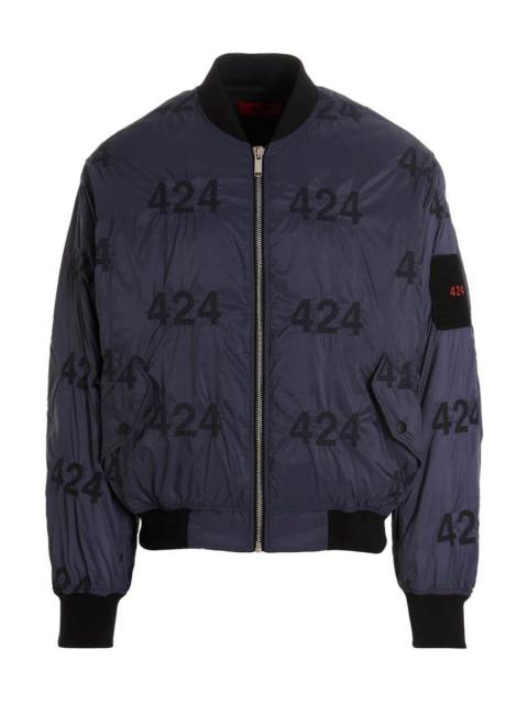 424 Logo reversible bomber jacket