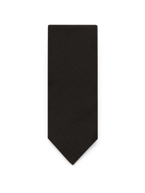 fine-ribbed silk tie