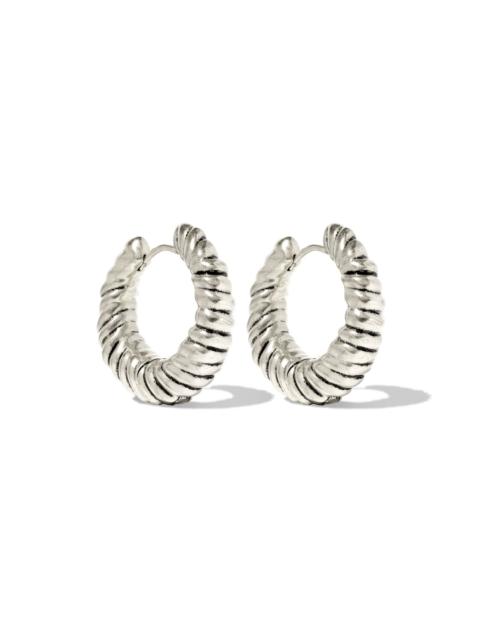 KENDRA SCOTT Sandy Vintage Silver Hoop Earrings
