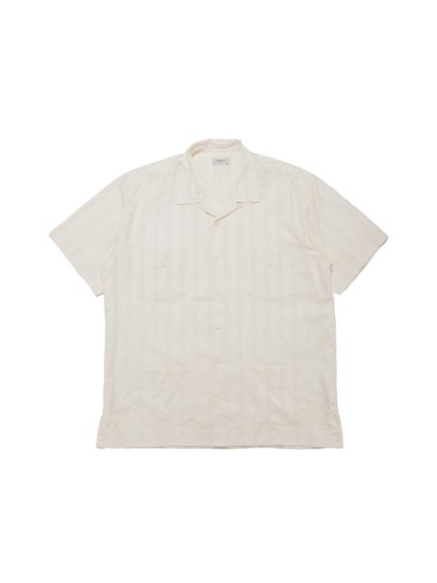 The Real McCoys MS26007 Joe McCoy Cuban Shirt S/S Ecru