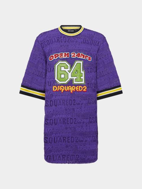 DSQUARED2 64 LACEY MAXI T-SHIRT DRESS