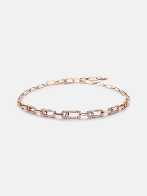 MESSIKA Move Link 18kt rose gold choker with diamonds
