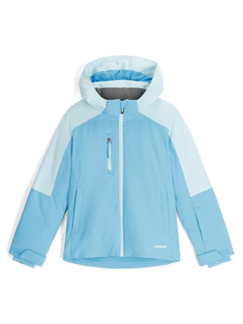 SPYDER Girls' Mila Jacket - Cyan Blue