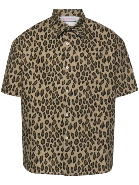 BLUEMARBLE leopard-print short-sleeve shirt