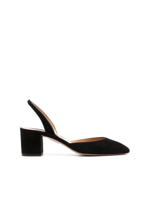 slingback block-heel pumps