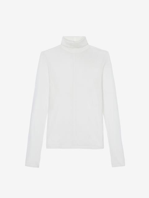 The Frankie Shop Evren Sheer Turtleneck - White