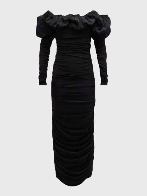 Acler Ambleside Off-The-Shoulder Midi Dress