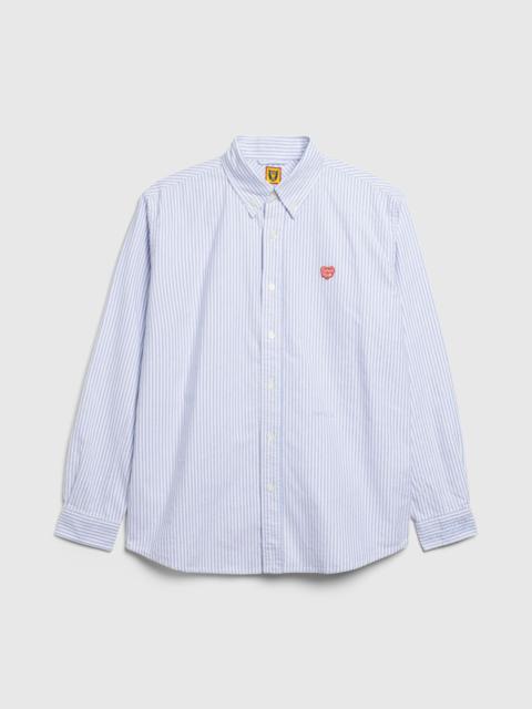 Human Made – Stripe B.D Long-Sleeve Shirt Blue