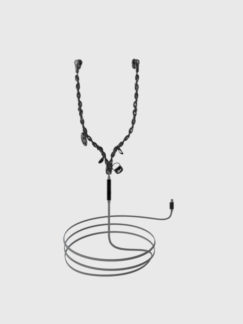 Diesel WIRED EARBUDS AND CHARMS BLACK