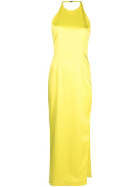 GCDS halterneck satin-finish dress