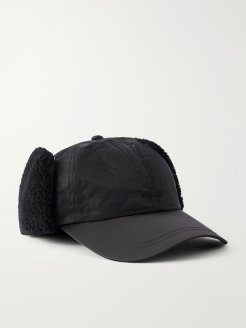 NN07 Base Trapper 90052 Plush-Trimmed Recycled Twill Cap Black