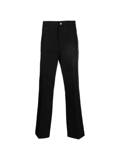Valentino wide-leg tonal-stitch trousers