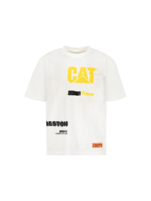 Heron Preston x Cat printed cotton T-shirt