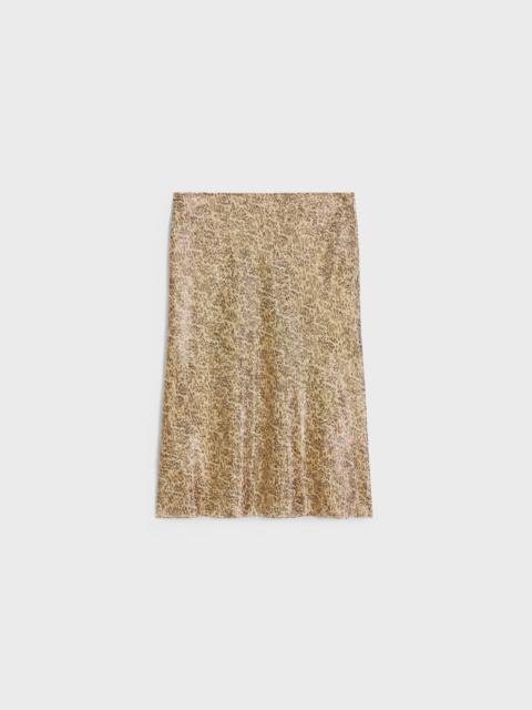 CELINE hobble skirt in silk georgette