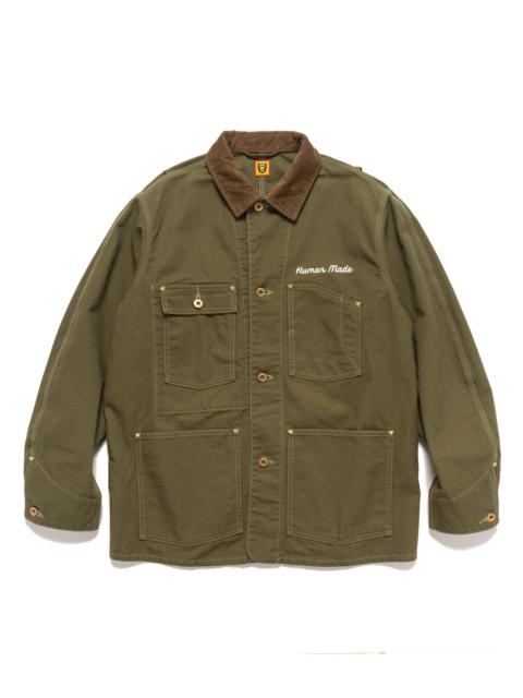 Human Made Duck Coverall Jacket Olive Drab | REVERSIBLE