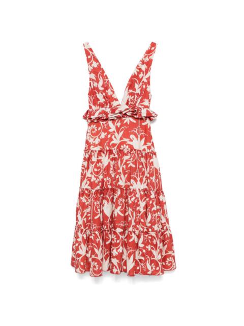 Agua by Agua Bendita Lago Maiz midi dress