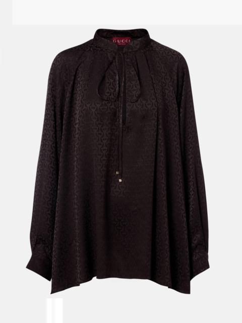 GUCCI Printed silk shirt