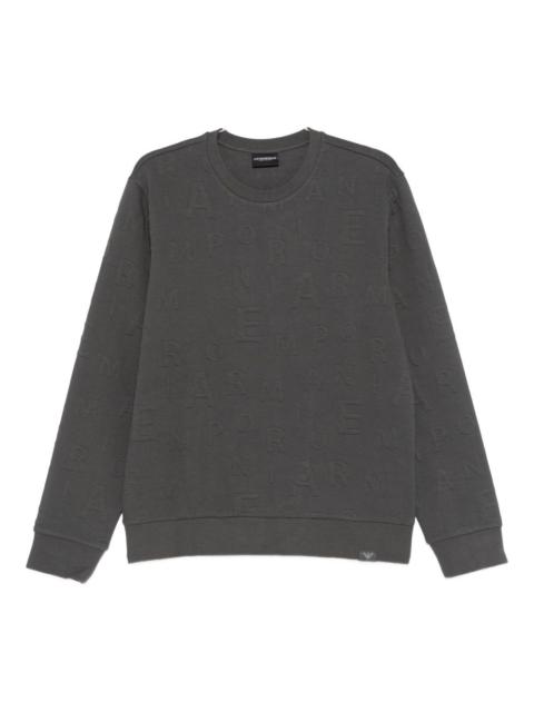 EMPORIO ARMANI logo-embossed sweatshirt