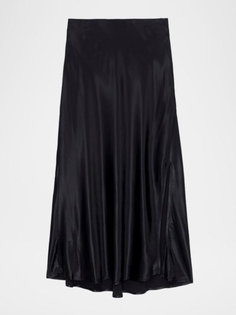 Rails Maya Satin Midi Skirt