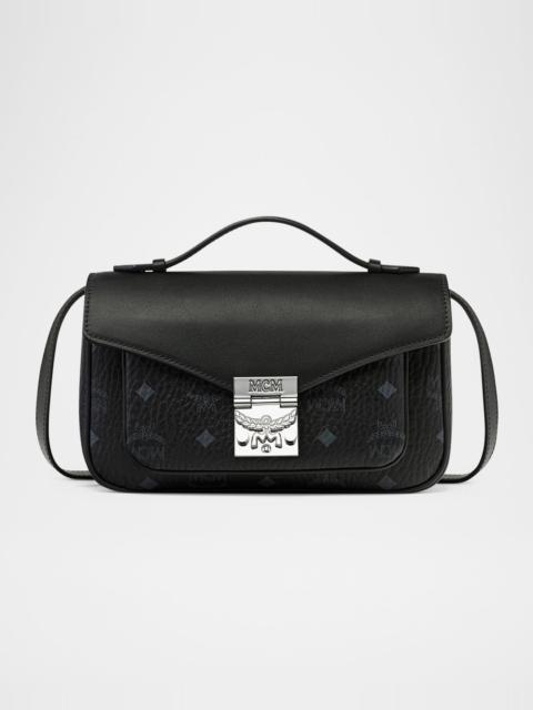 MCM Tracy Medium Visetos Crossbody Bag