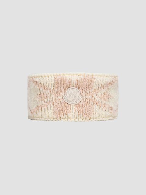 Moncler Women's Headband in Wool - White