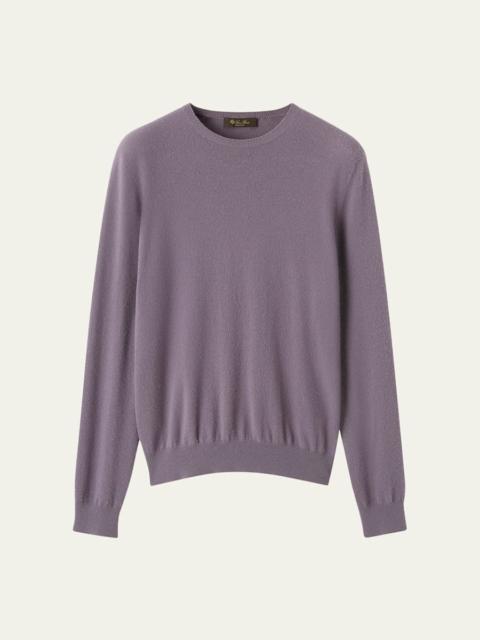 Loro Piana Men's Sergio Cashmere Crewneck Sweater