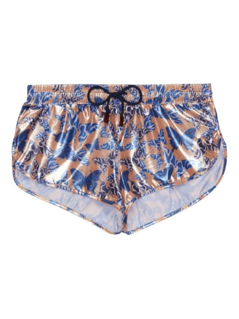 Vilebrequin graphic-print drawstring swim shorts