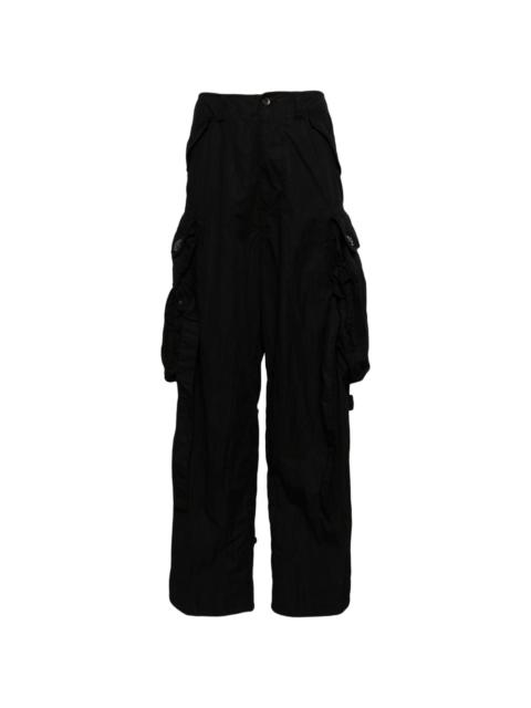 cargo cotton blend trousers