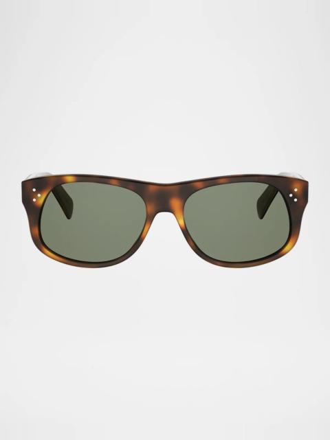 CELINE Men's 3 Dots 57MM Geometric Sunglasses