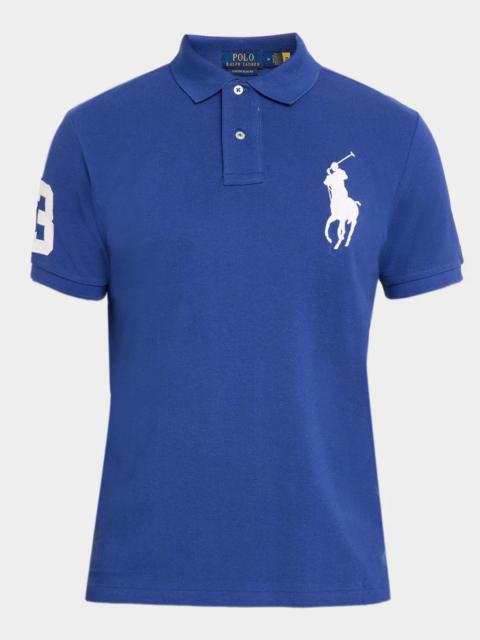 Polo Ralph Lauren Men's Custom Slim Fit Big Pony Mesh Polo Shirt