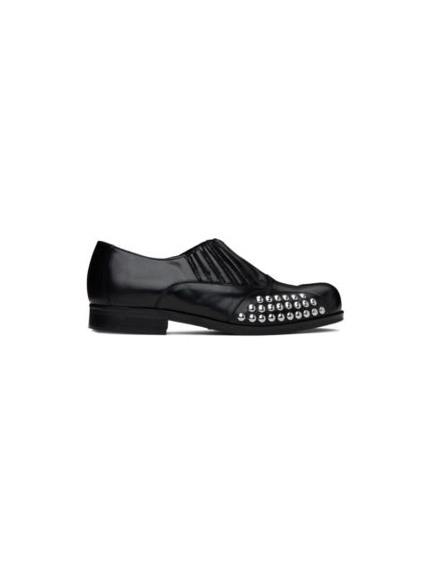 STEFAN COOKE Black Studded Loafers