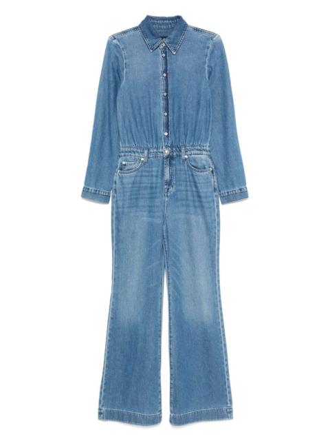 7 For All Mankind button-down flared jumpsuit