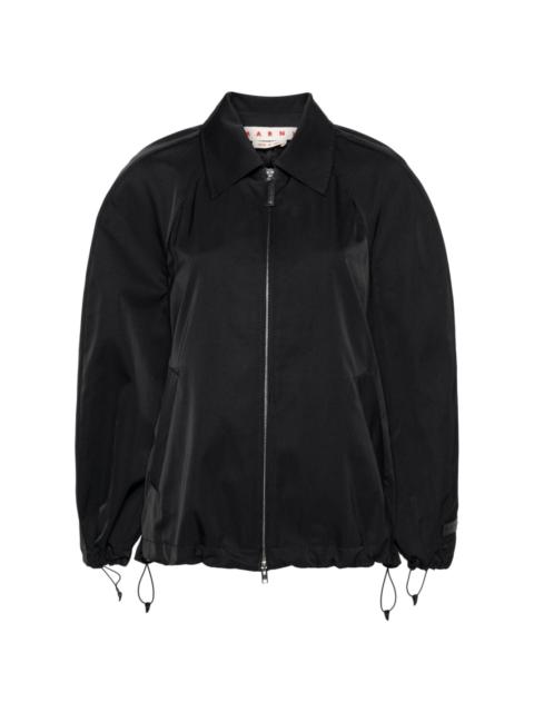 Marni ruched-detail zipped jacket