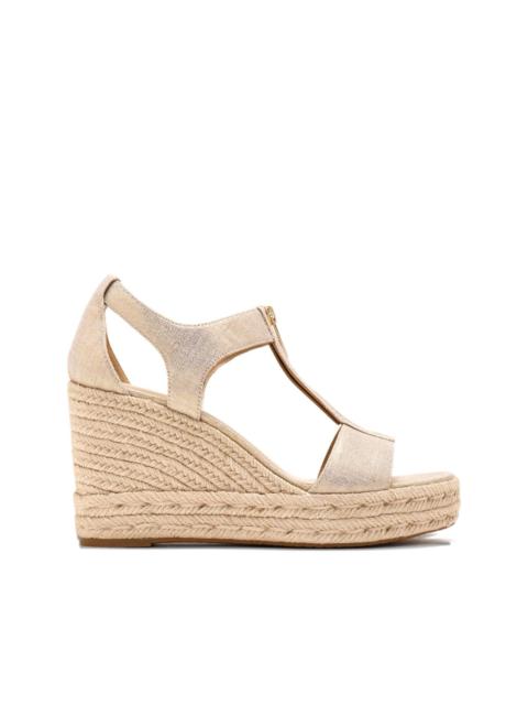 MICHAEL KORS 100mm Berkley zip-front t-bar espadrilles