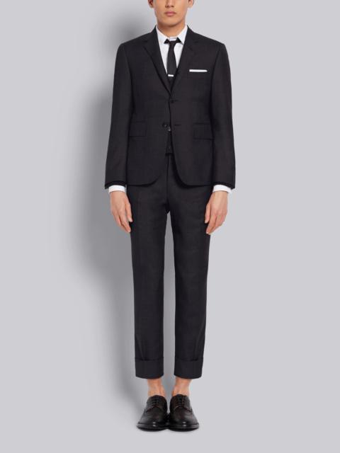 Thom Browne Charcoal Super 120's Wool Twill Classic Suit