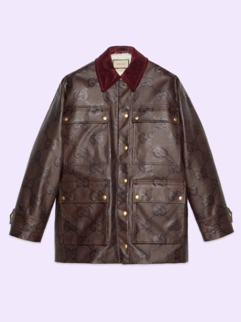 GUCCI Maxi GG coat with detachable gilet
