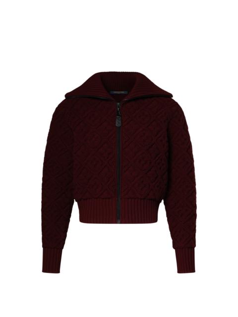 Louis Vuitton Monogram Flower Toweling Zip-Up Jacket