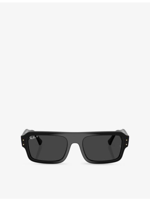 Ray-Ban RB4454 Lukas Rectangle-Frame Acetate Sunglasses
