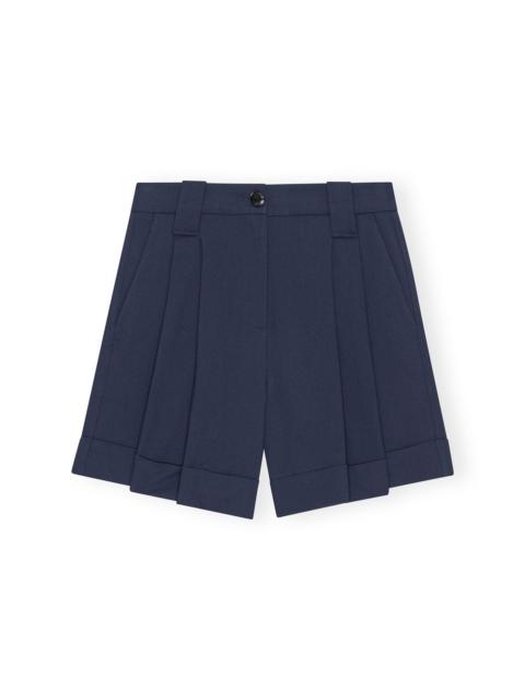 GANNI BLUE LIGHT SHORTS