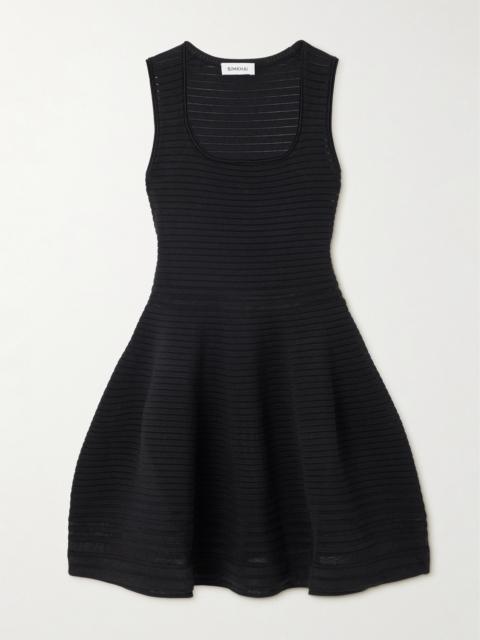 SIMKHAI Lottie Ribbed Stretch-knit Mini Dress
