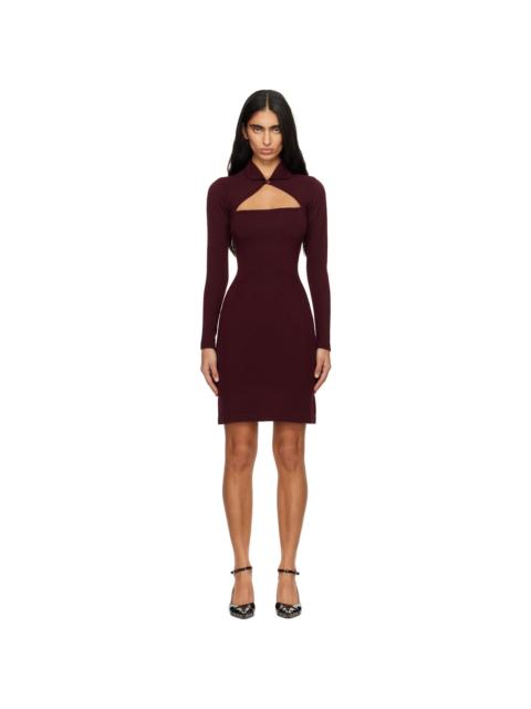 Vivienne Westwood Burgundy Pamela Minidress