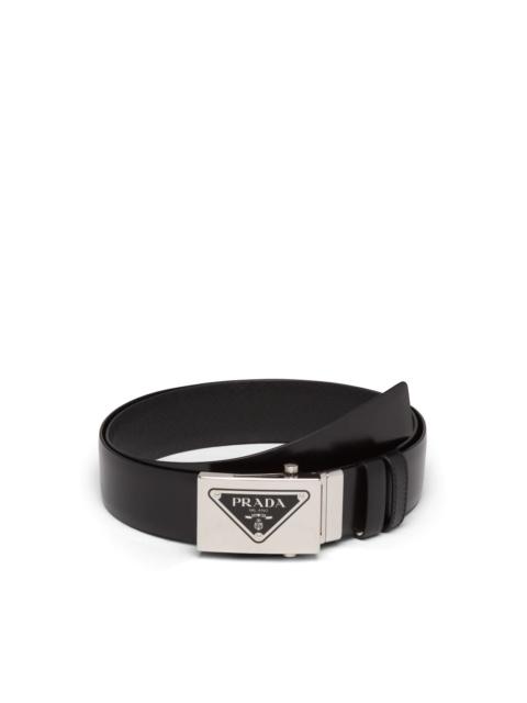 Prada Reversible Saffiano and leather belt