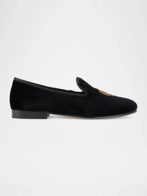 Polo Ralph Lauren Men's Paxton Logo-Patch Canvas Slippers