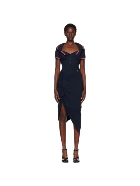 Vivienne Westwood Black Long Monday Pulling Midi Dress