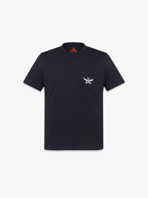 MCM Essential Logo Pocket T-Shirt in Organic Cotton