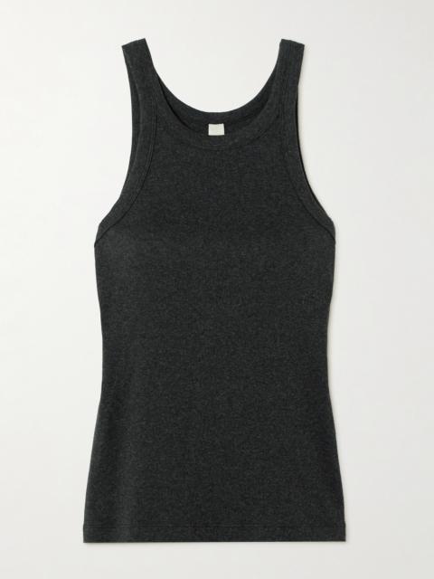 TOTEME Ribbed Organic Cotton-blend Jersey Tank
