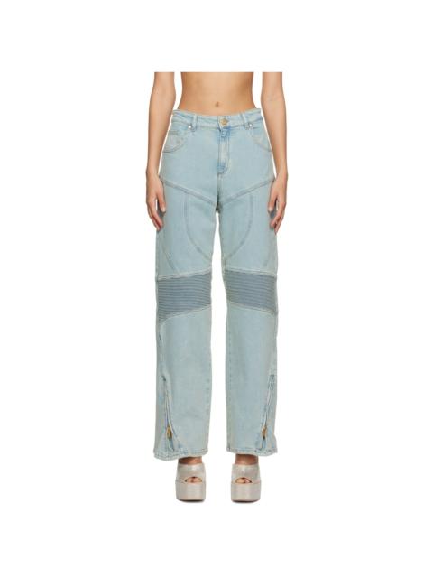 Blumarine Blue Biker Jeans