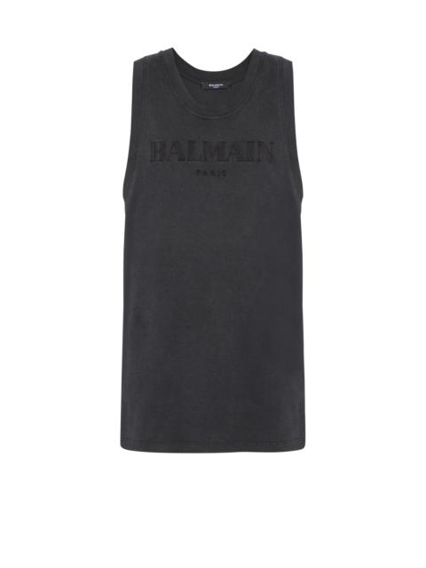 Balmain Vintage Balmain embroidered tank top