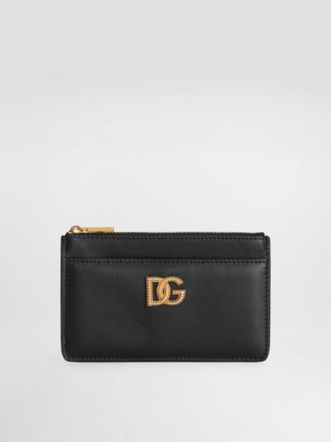Dolce & Gabbana Calfskin card holder with DG logo