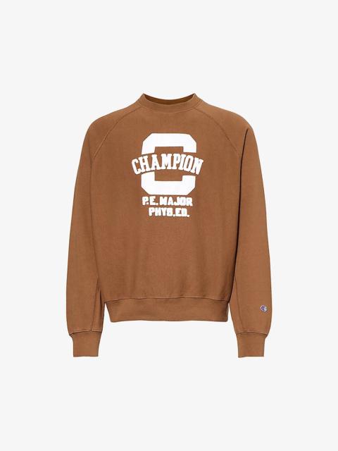 Brand-appliqué regular-fit cotton-blend sweatshirt